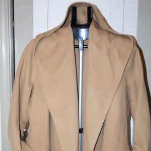 Vince Camuto Wool-Blend Coat with Hood – Warm Neutrals, Timeless Style